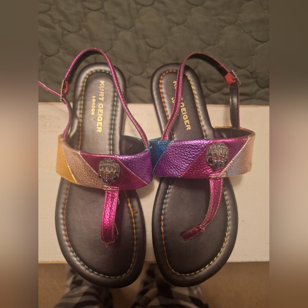 Kurt Geiger kid Sandals in Pink, Purple, and Gold